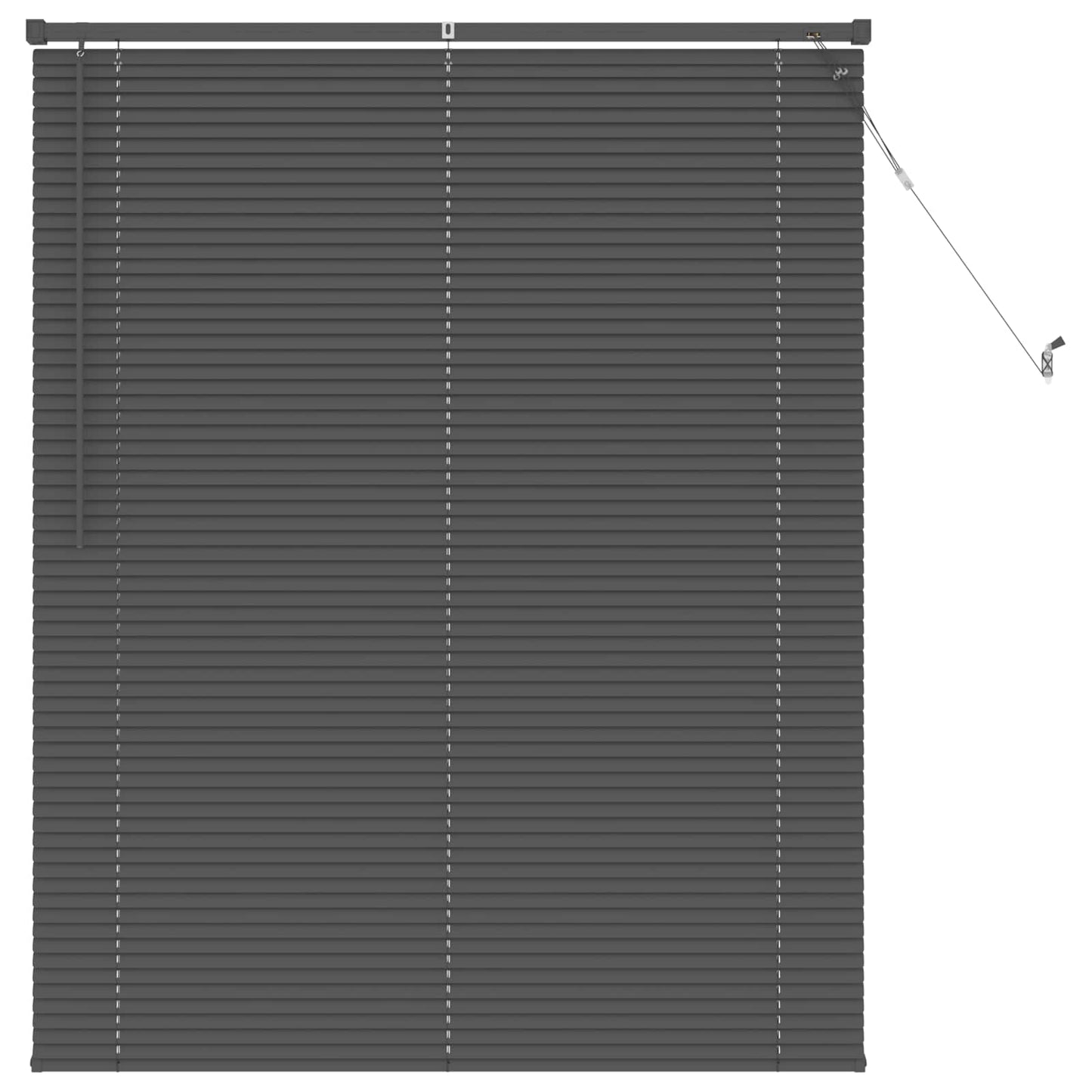 vidaXL Βενετσιάνικη Σκίαση Ασημί Γκρι 150 x 110 εκ PVC