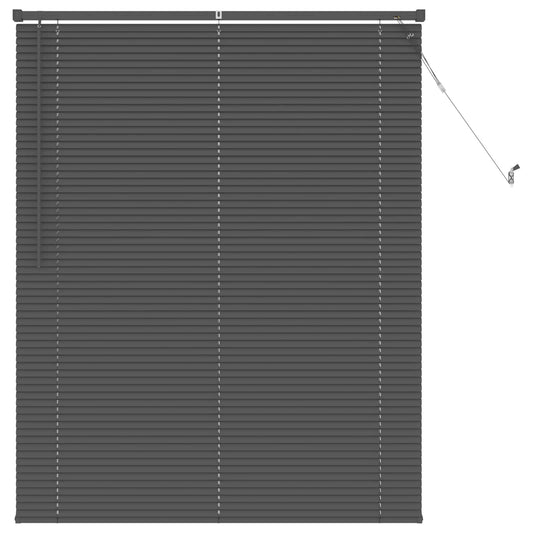 vidaXL Βενετσιάνικη Σκίαση Ασημί Γκρι 150 x 110 εκ PVC