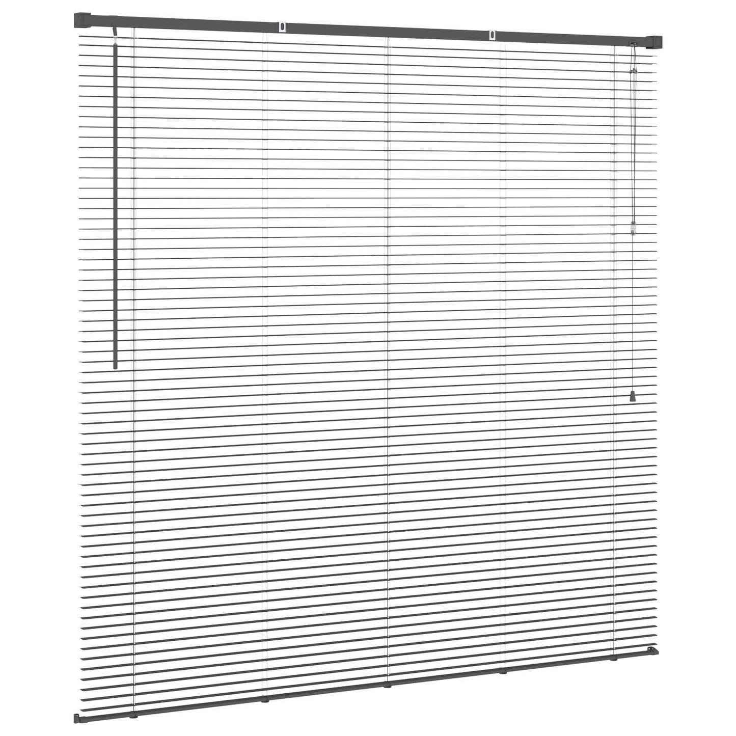 vidaXL Βενετσιάνικη Σκίαση Ασημί Γκρι 150 x 130 εκ PVC