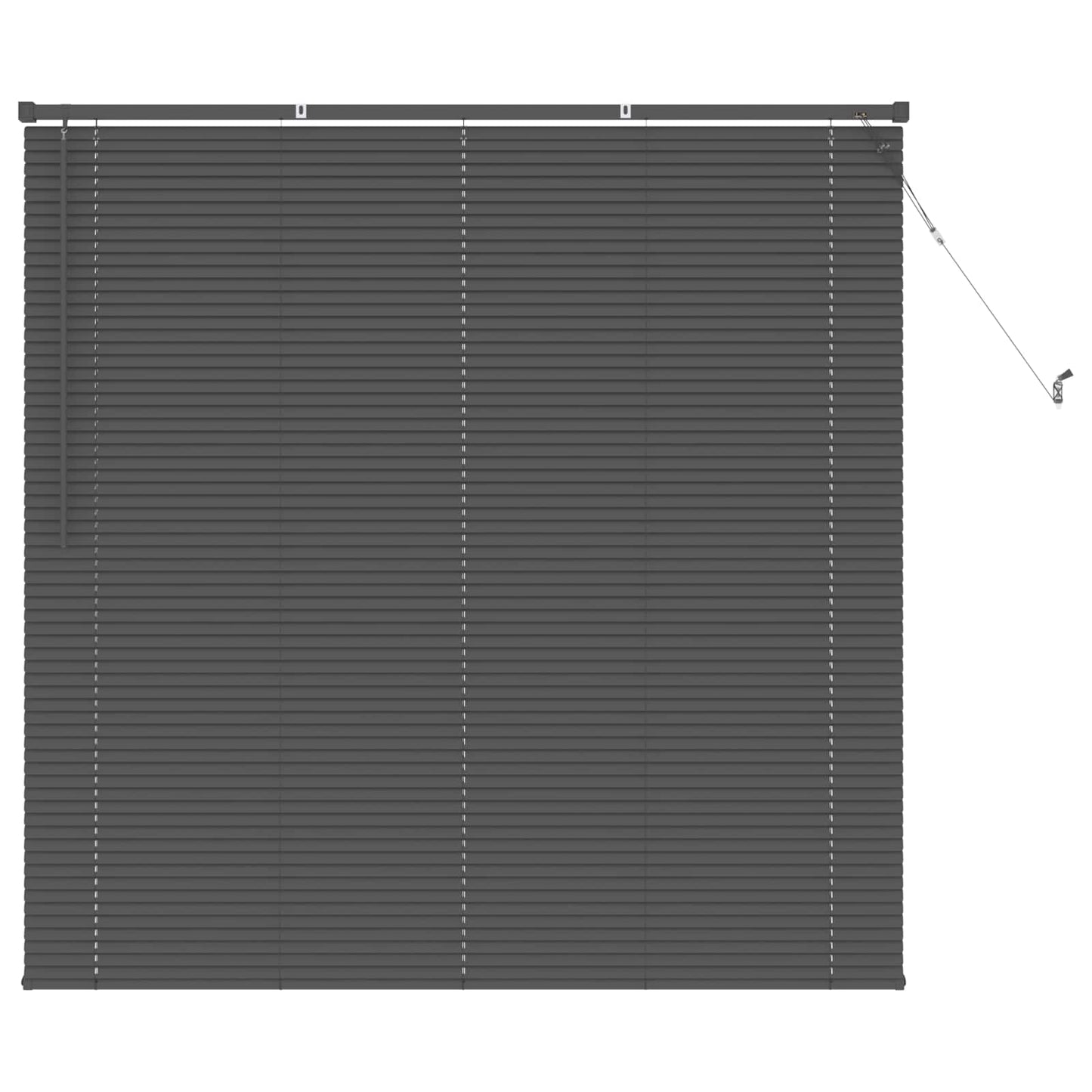 vidaXL Βενετσιάνικη Σκίαση Ασημί Γκρι 150 x 130 εκ PVC