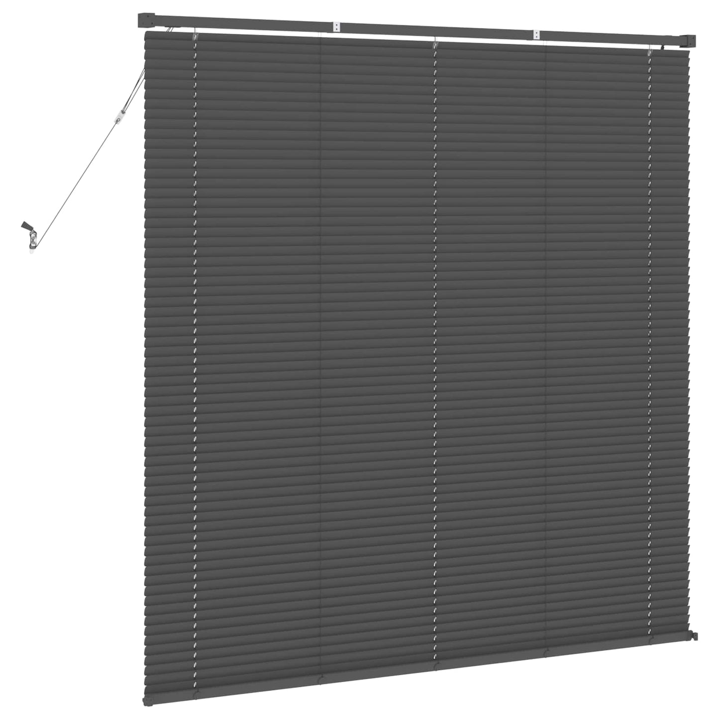 vidaXL Βενετσιάνικη Σκίαση Ασημί Γκρι 150 x 160 cm PVC