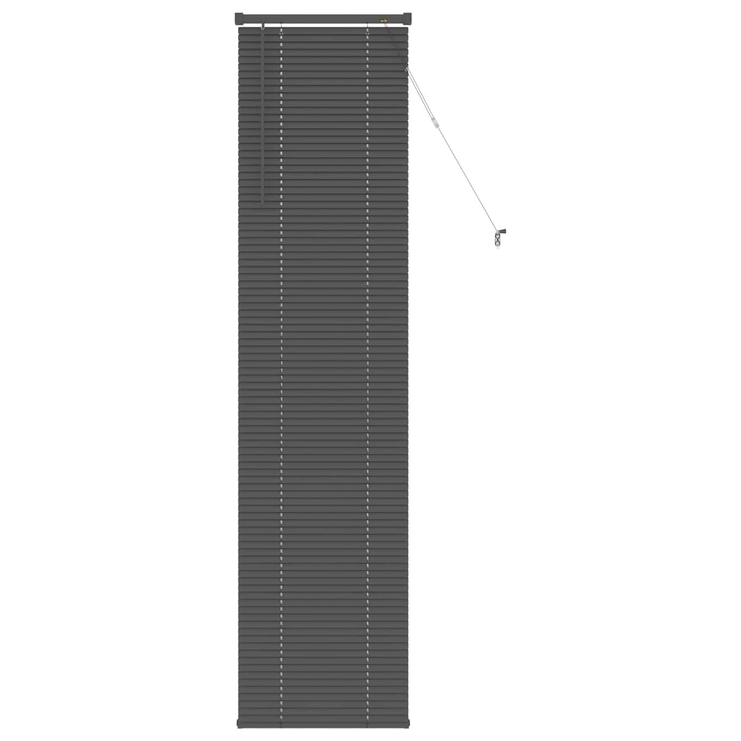 vidaXL Βενετσιάνικη Σκίαση Ασημί Γκρι 213 x 60 εκ PVC