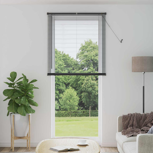 vidaXL Βενετσιάνικη Σκίαση Ασημί Γκρι 213 x 70 εκ PVC