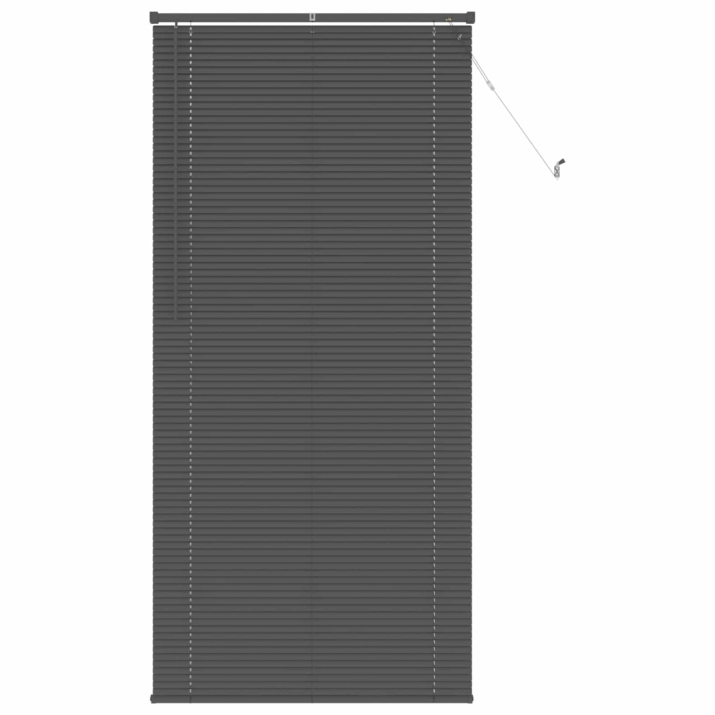 vidaXL Βενετσιάνικη Σκίαση Ασημί Γκρι 213 x 80 εκ PVC