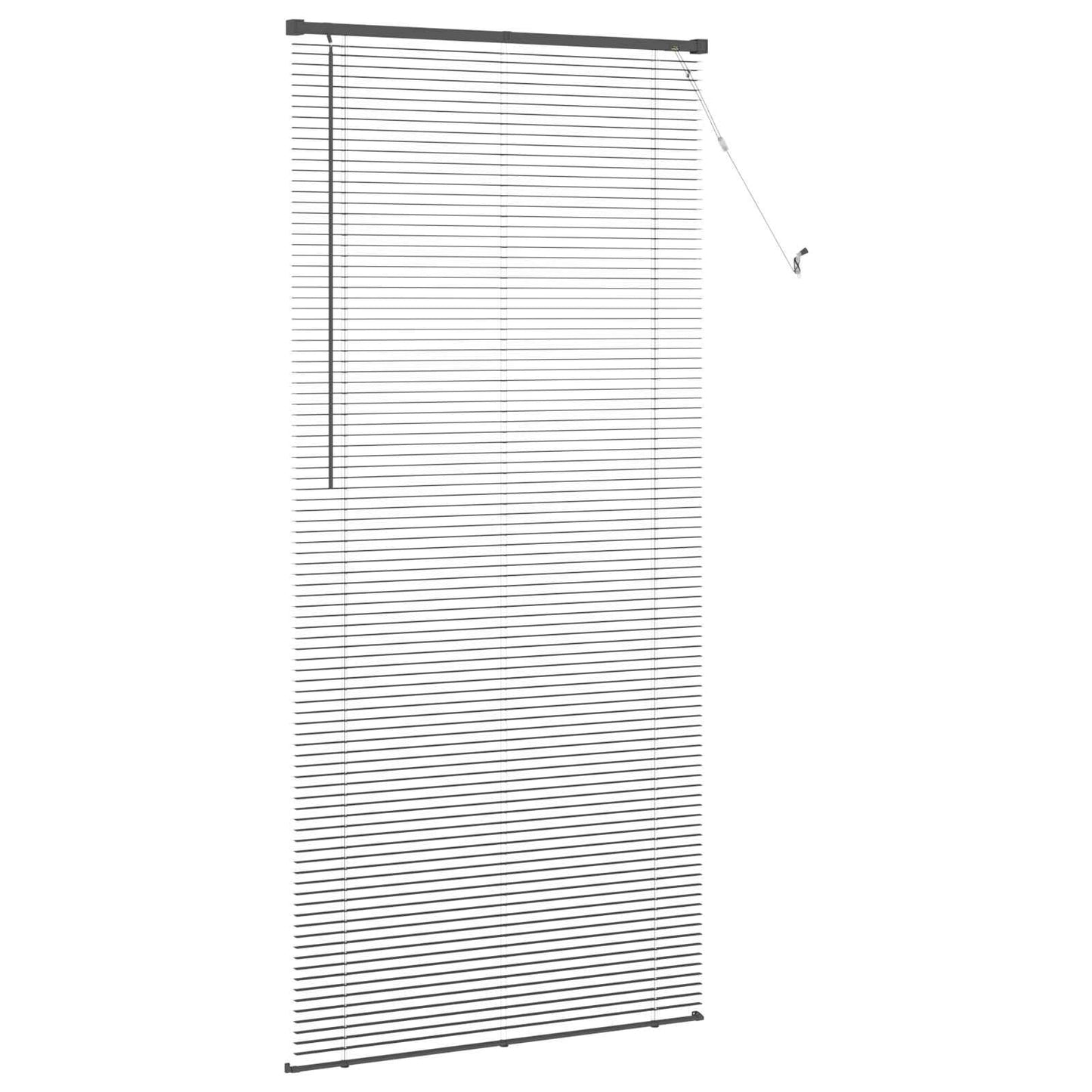 vidaXL Βενετσιάνικη Σκίαση Ασημί Γκρι 213 x 100 εκ PVC