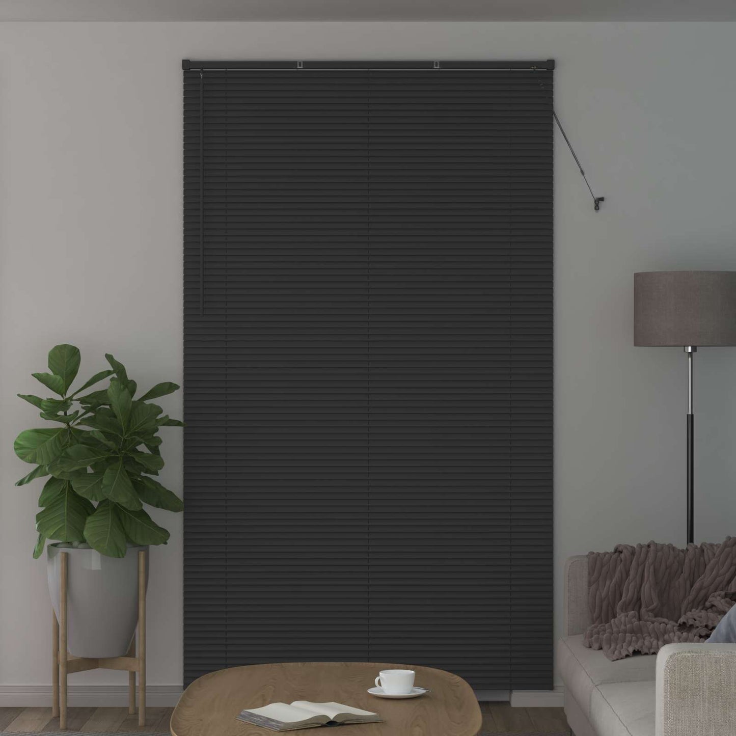 vidaXL Βενετσιάνικη Σκίαση Ασημί Γκρι 213 x 130 εκ PVC