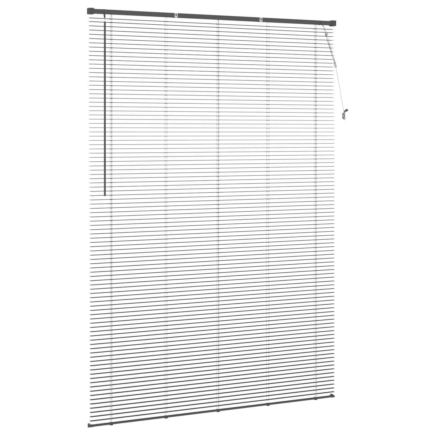 vidaXL Βενετσιάνικη Σκίαση Ασημί Γκρι 213 x 130 εκ PVC