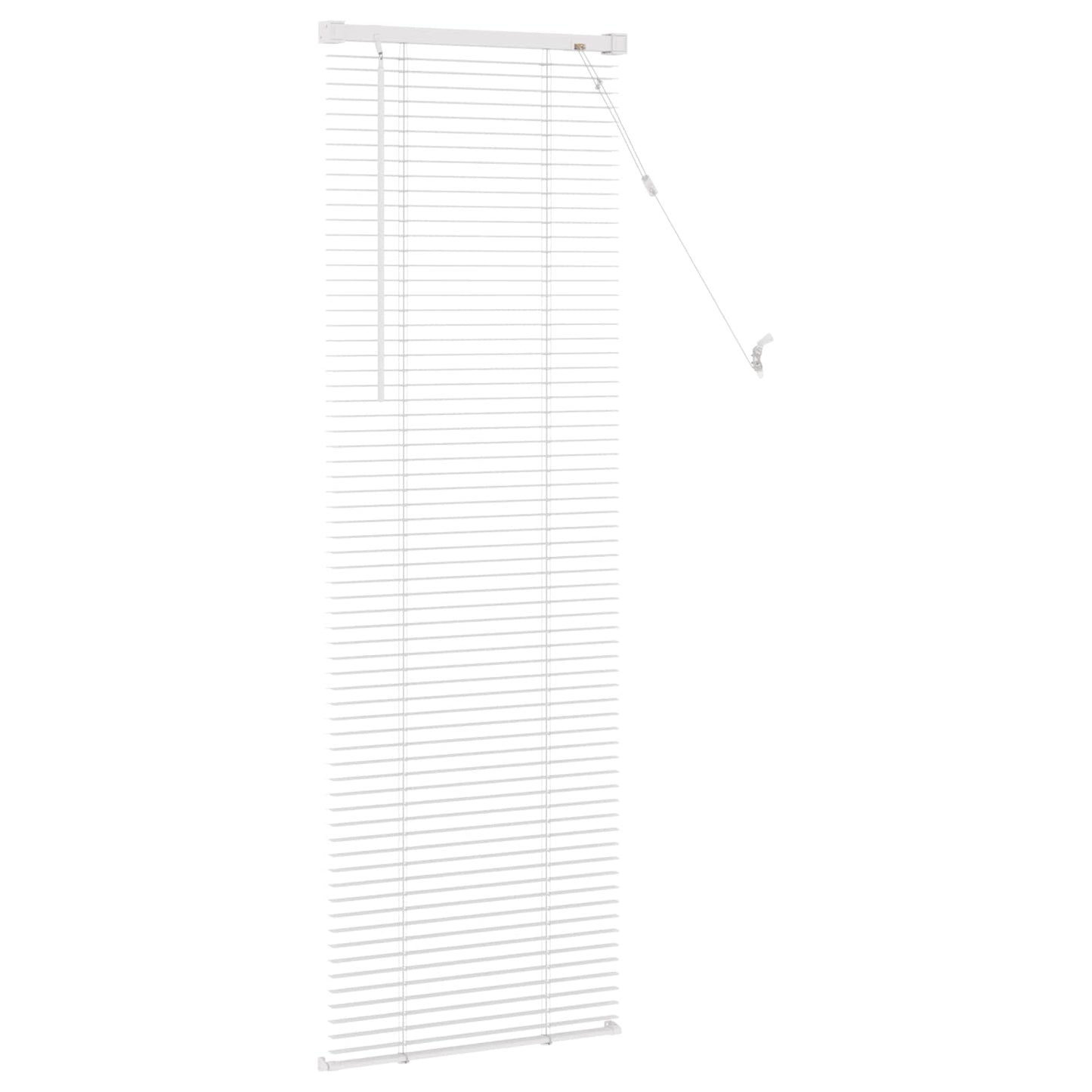 vidaXL Βενετσιάνικη Σκίαση Λευκός 150 x 60 εκ PVC