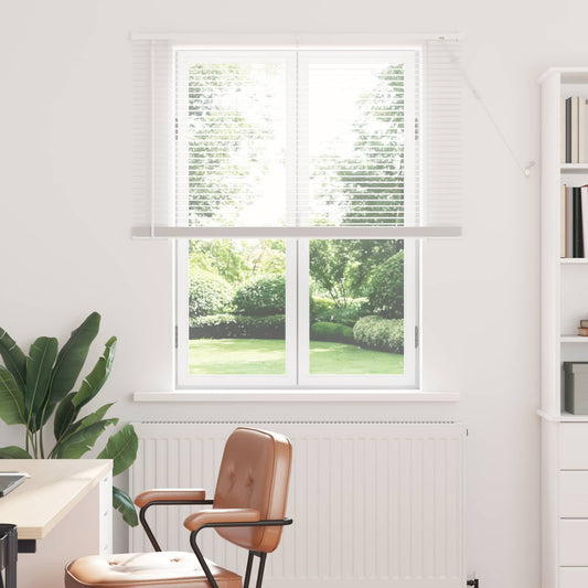 vidaXL Βενετσιάνικη Σκίαση Λευκός 150 x 110 εκ PVC