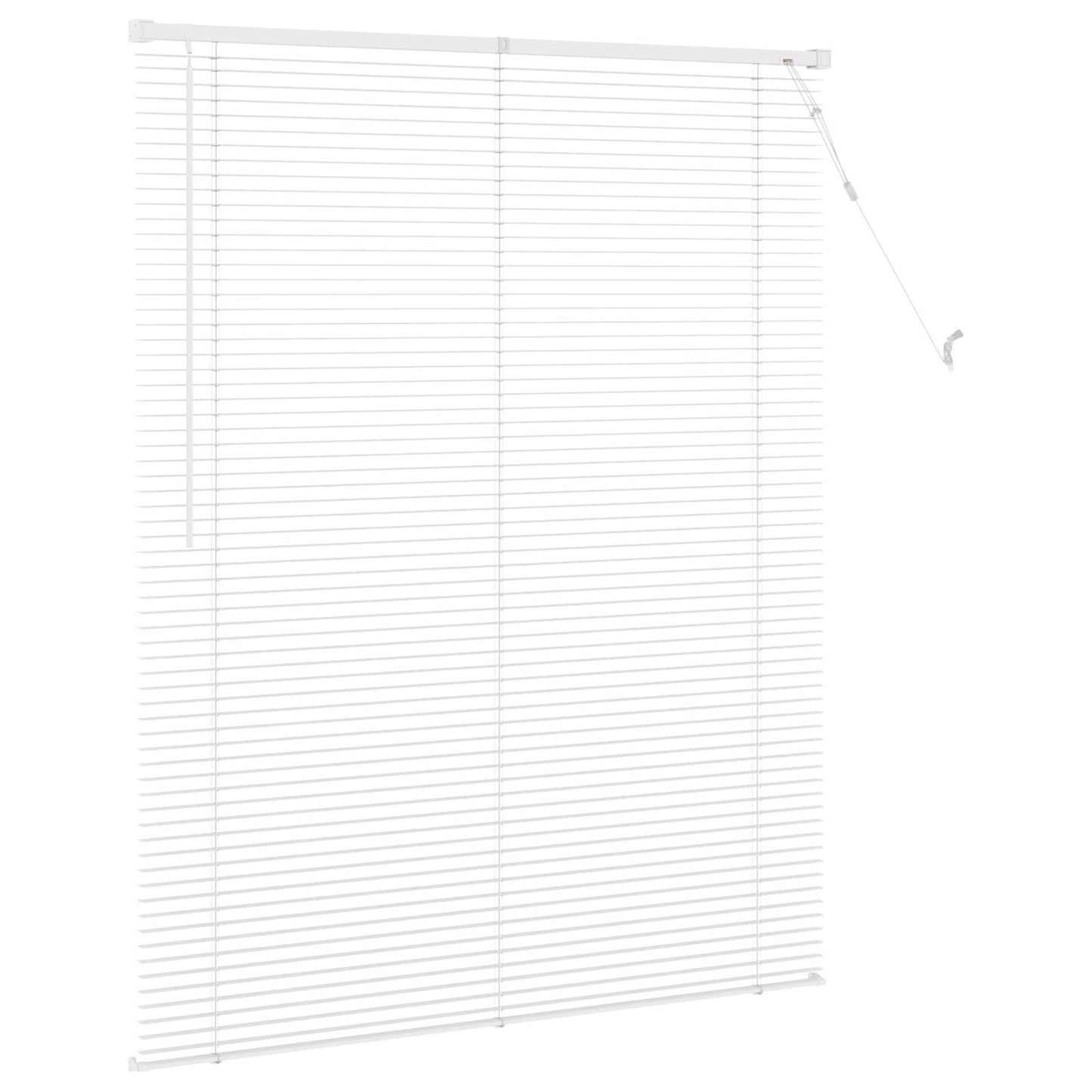 vidaXL Βενετσιάνικη Σκίαση Λευκός 150 x 120 cm PVC