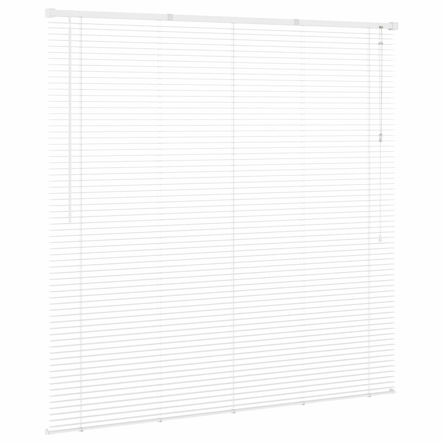 vidaXL Βενετσιάνικη Σκίαση Λευκός 150 x 160 cm 25 mm PVC