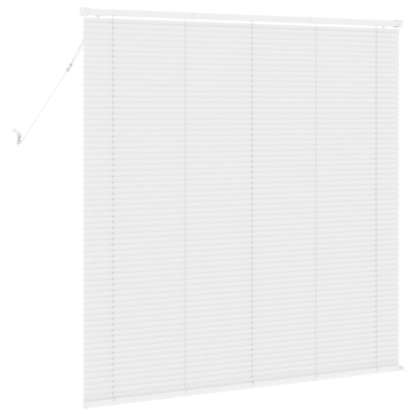 vidaXL Βενετσιάνικη Σκίαση Λευκός 150 x 160 cm 25 mm PVC