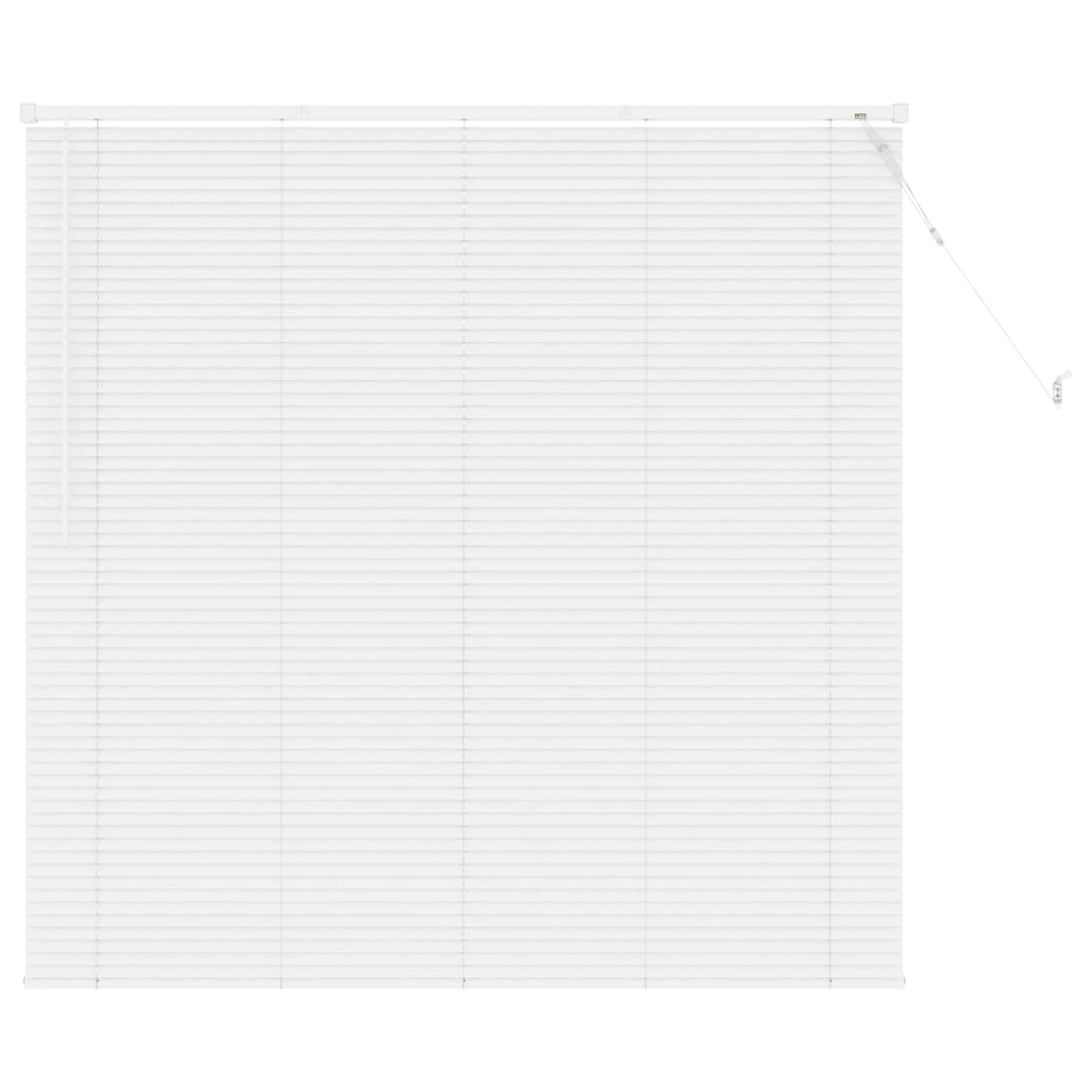 vidaXL Βενετσιάνικη Σκίαση Λευκός 150 x 160 cm 25 mm PVC
