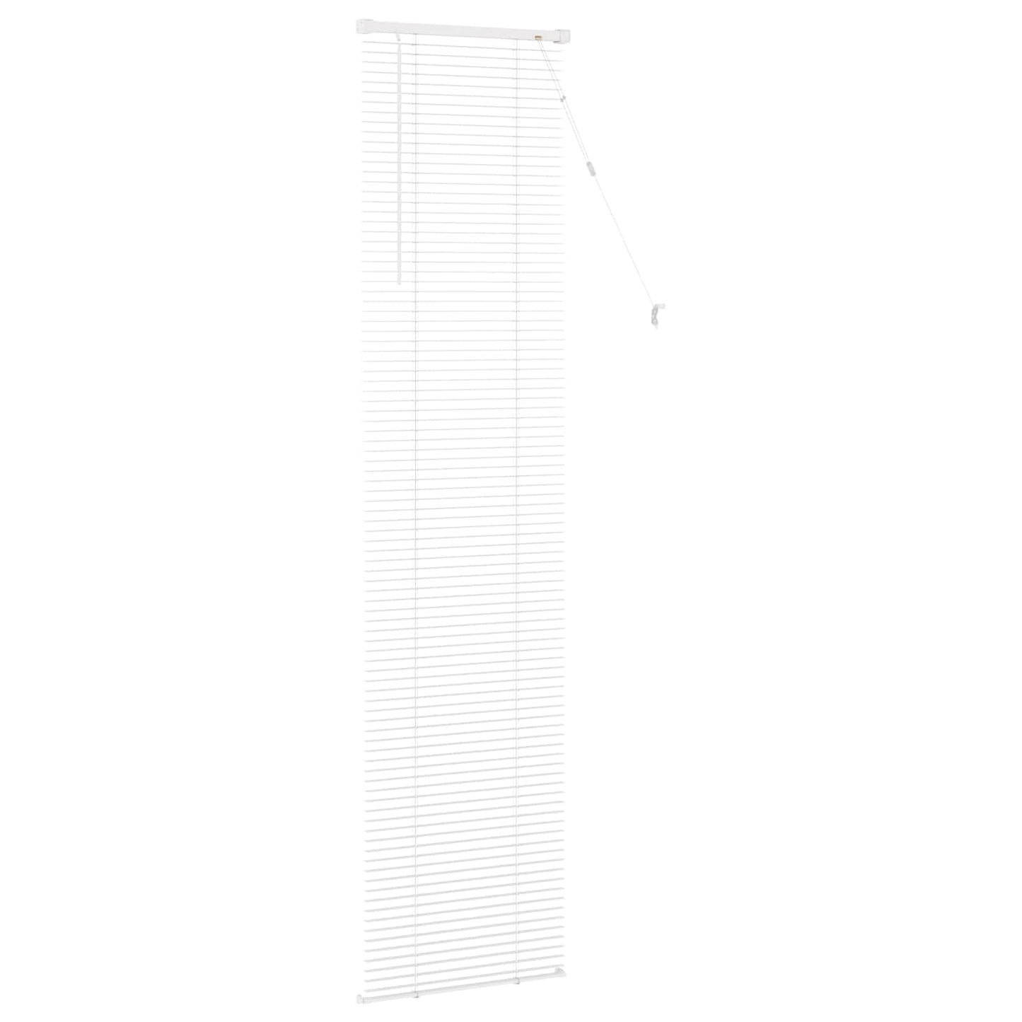 vidaXL Βενετσιάνικη Σκίαση Λευκός 213 x 50 εκ PVC