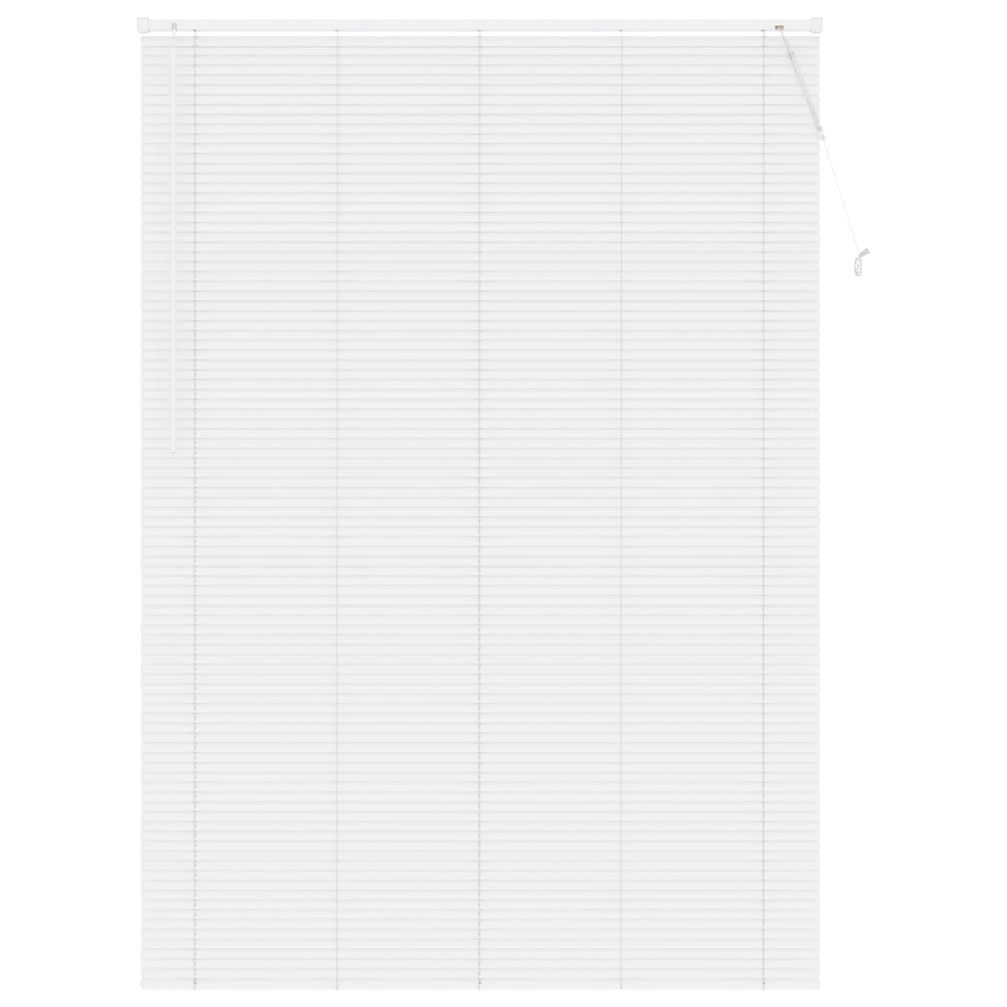 vidaXL Βενετσιάνικη Σκίαση Λευκός 213 x 130 εκ PVC
