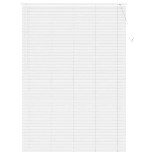 vidaXL Βενετσιάνικη Σκίαση Λευκός 213 x 130 εκ PVC