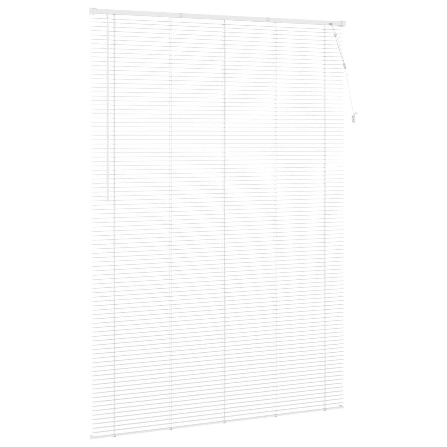 vidaXL Βενετσιάνικη Σκίαση Λευκός 213 x 150 εκ PVC