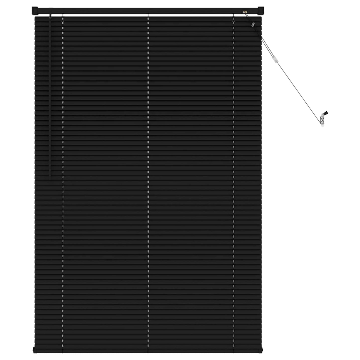 vidaXL Βενετσιάνικη Σκίαση Μαύρο 150 x 100 cm PVC