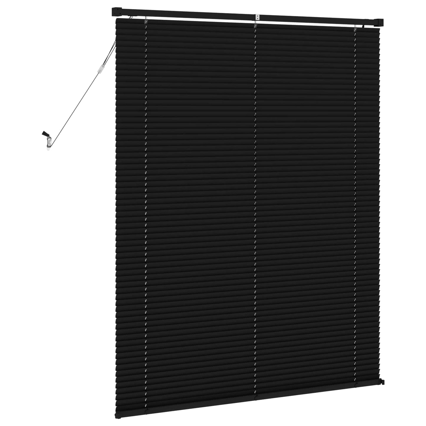 vidaXL Βενετσιάνικη Σκίαση Μαύρο 150 x 110 εκ PVC