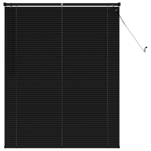 vidaXL Βενετσιάνικη Σκίαση Μαύρο 150 x 110 εκ PVC