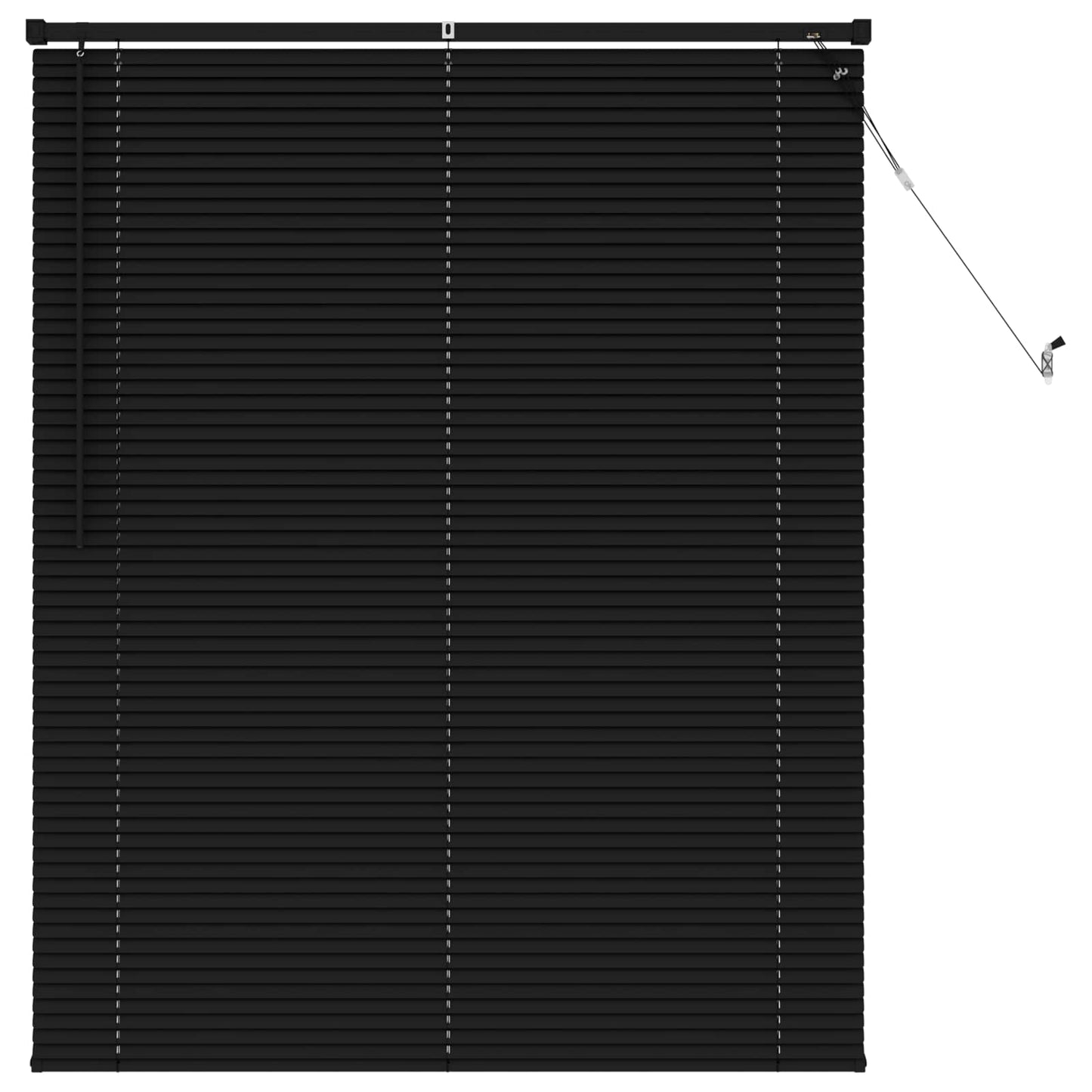 vidaXL Βενετσιάνικη Σκίαση Μαύρο 150 x 120 cm PVC