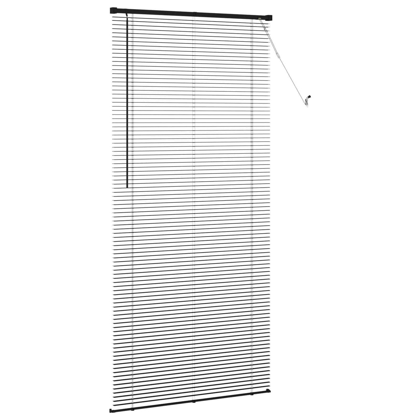 vidaXL Βενετσιάνικη Σκίαση Μαύρο 213 x 70 εκ PVC
