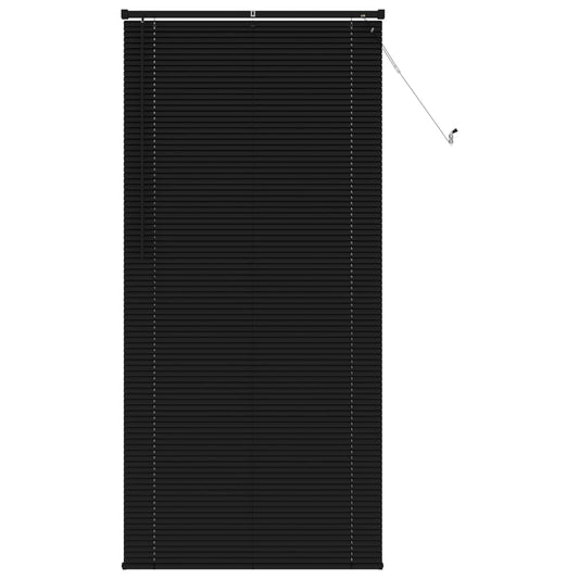 vidaXL Βενετσιάνικη Σκίαση Μαύρο 213 x 70 εκ PVC