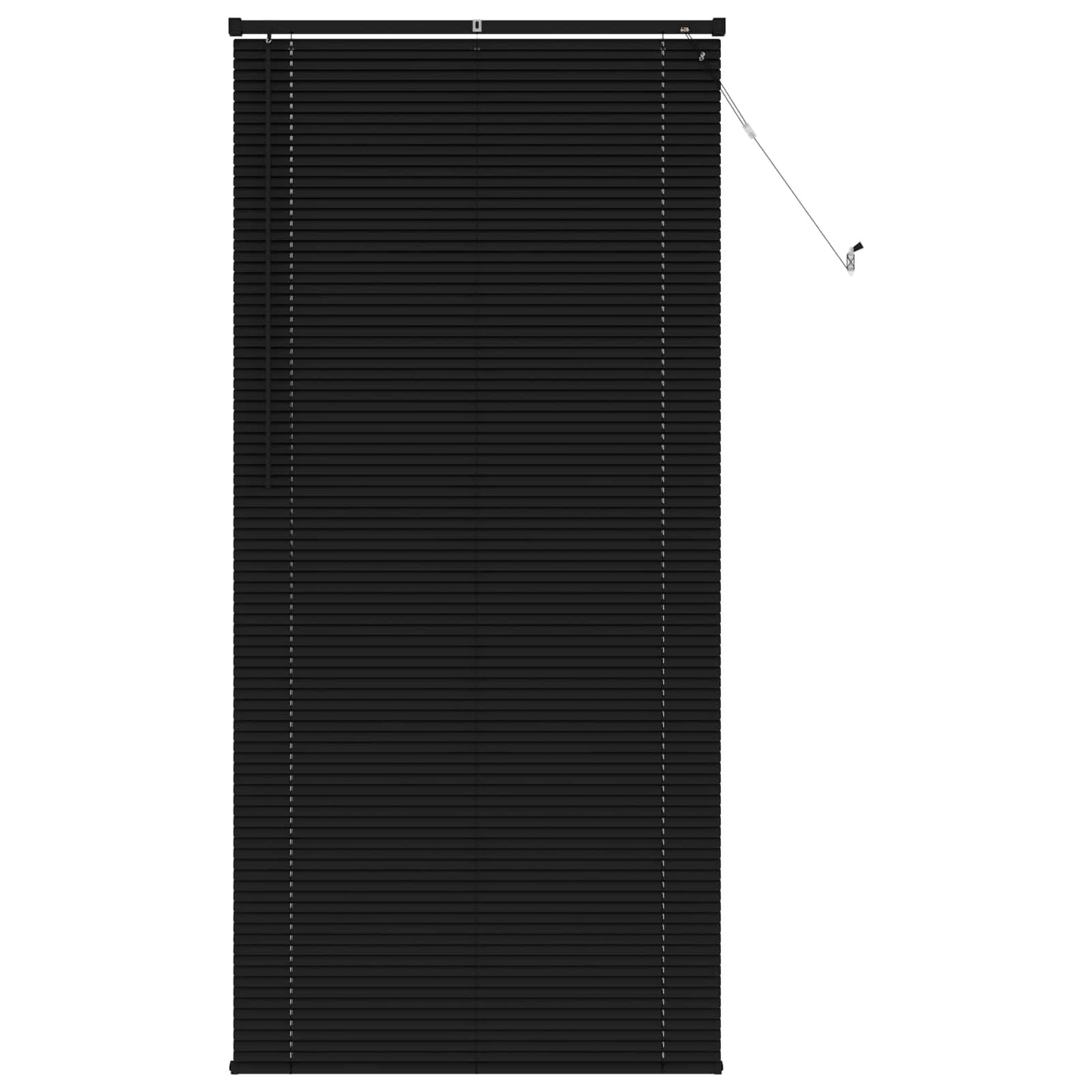 vidaXL Βενετσιάνικη Σκίαση Μαύρο 213 x 80 εκ PVC