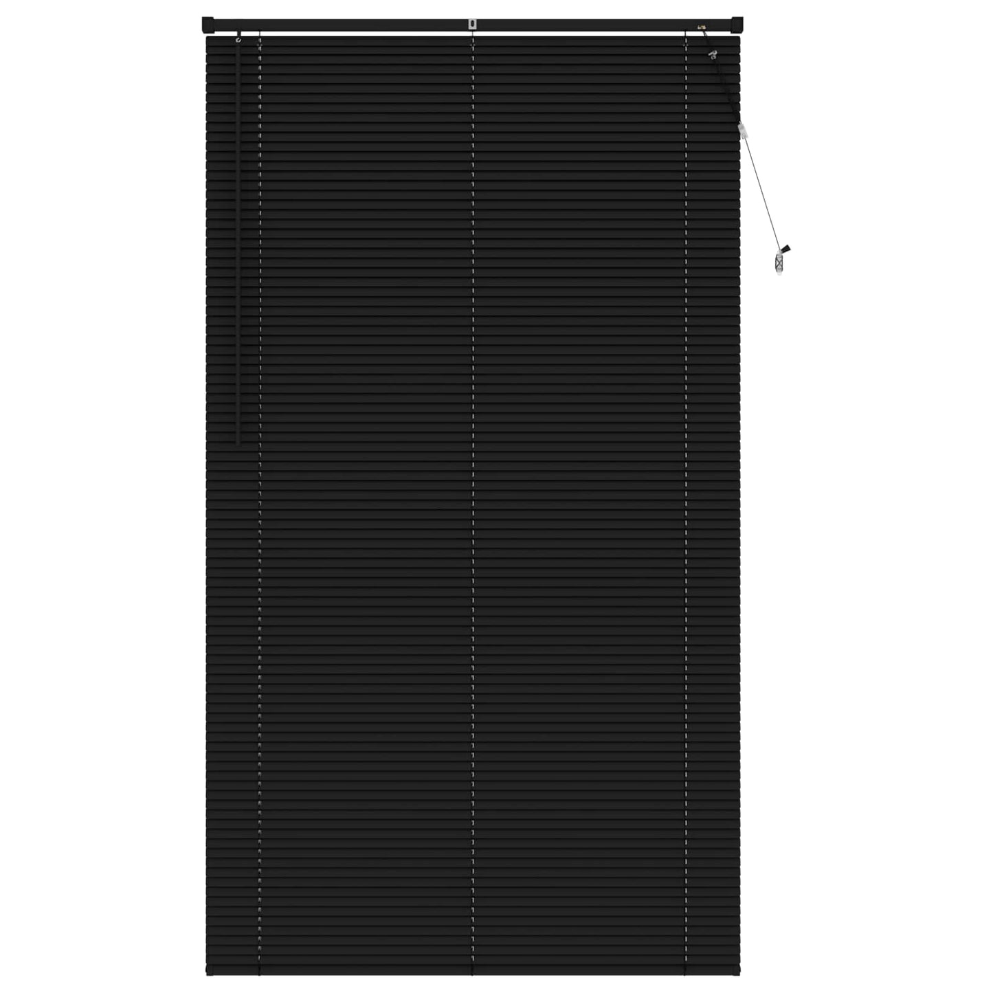 vidaXL Βενετσιάνικη Σκίαση Μαύρο 213 x 120 εκ PVC
