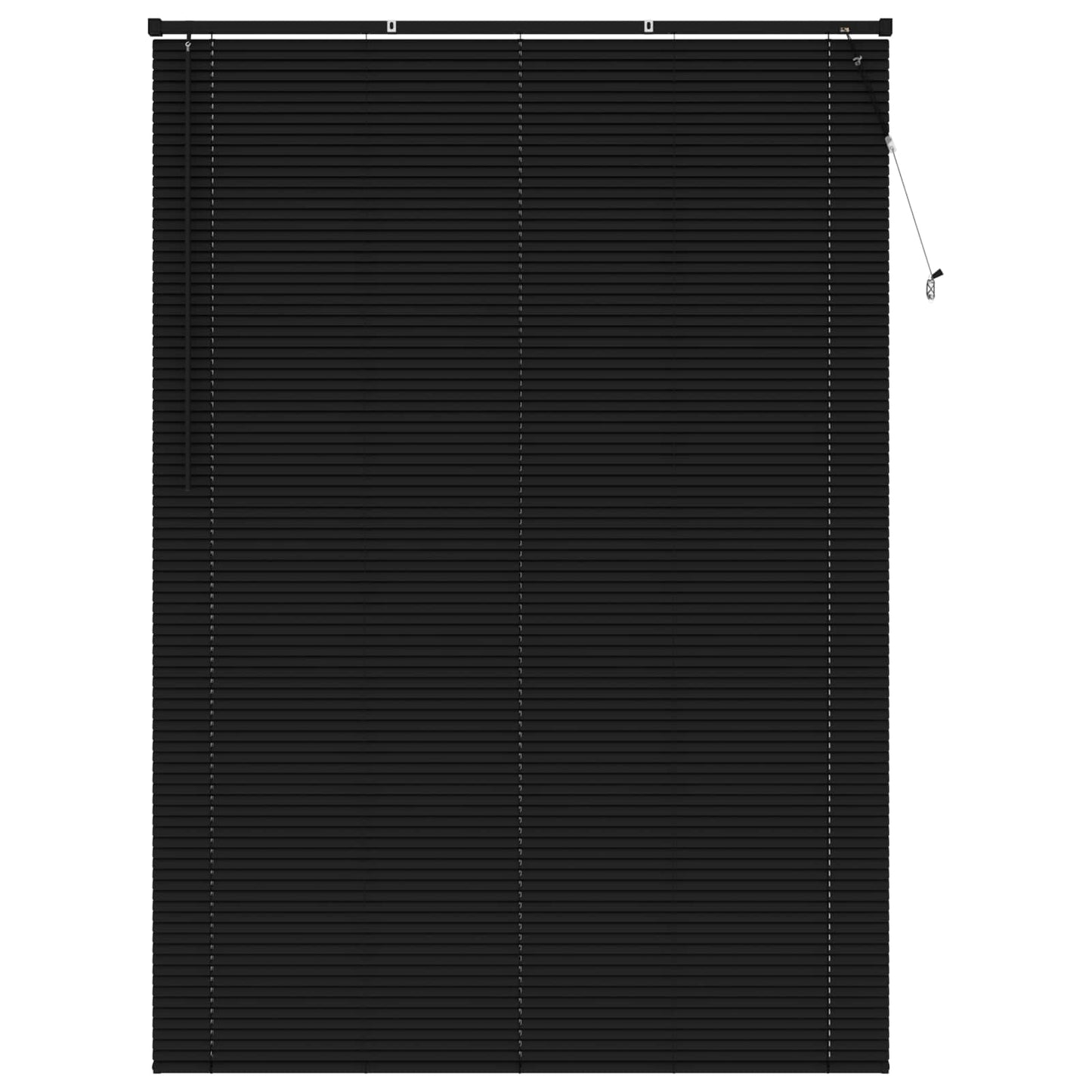 vidaXL Βενετσιάνικη Σκίαση Μαύρο 213 x 150 εκ PVC
