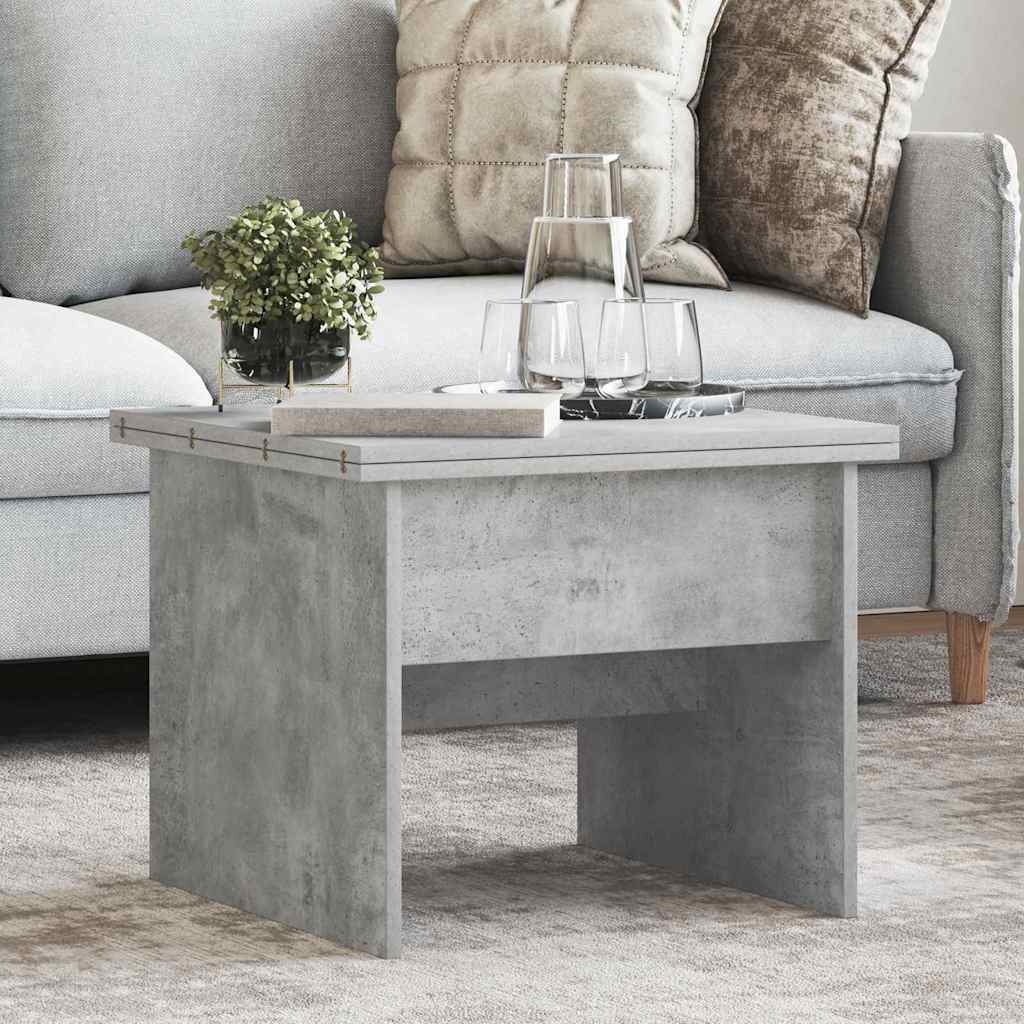 vidaXL Τραπεζάκι σαλονιού Σκυρόδεμα Γκρι 55 x 54,5 x 45 εκ