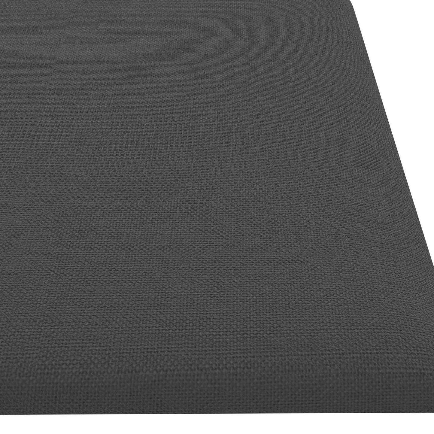 vidaXL Κεφαλάρι Τοίχου 12 pcs Σκούρο Γκρι 60 x 15 cm ύφασμα