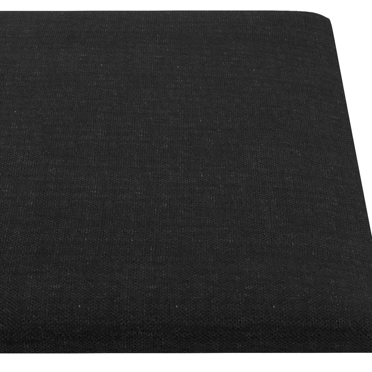 vidaXL Κεφαλάρι Τοίχου 12 pcs 60 x 30 cm Μαύρο ύφασμα