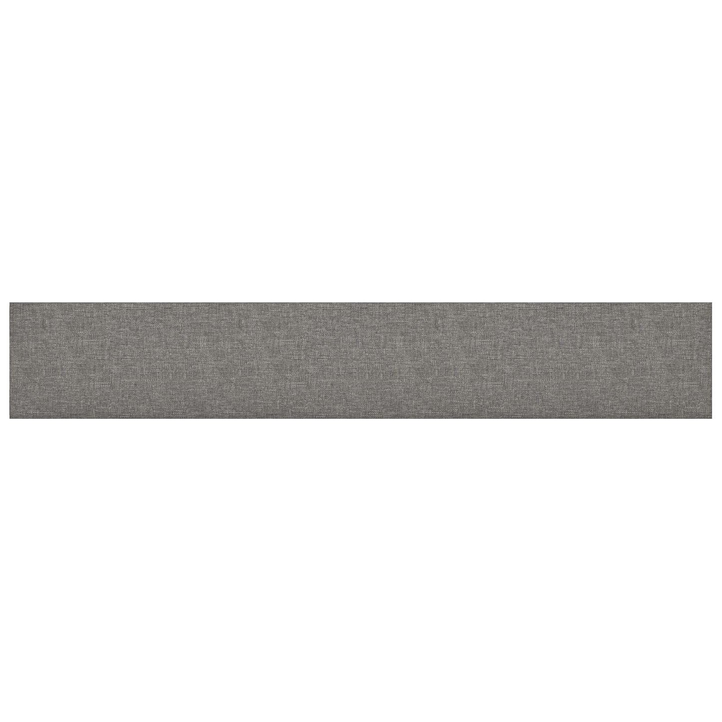 vidaXL Κεφαλάρι Τοίχου 12 pcs 90 x 15 cm Ανοιχτό γκρι ύφασμα