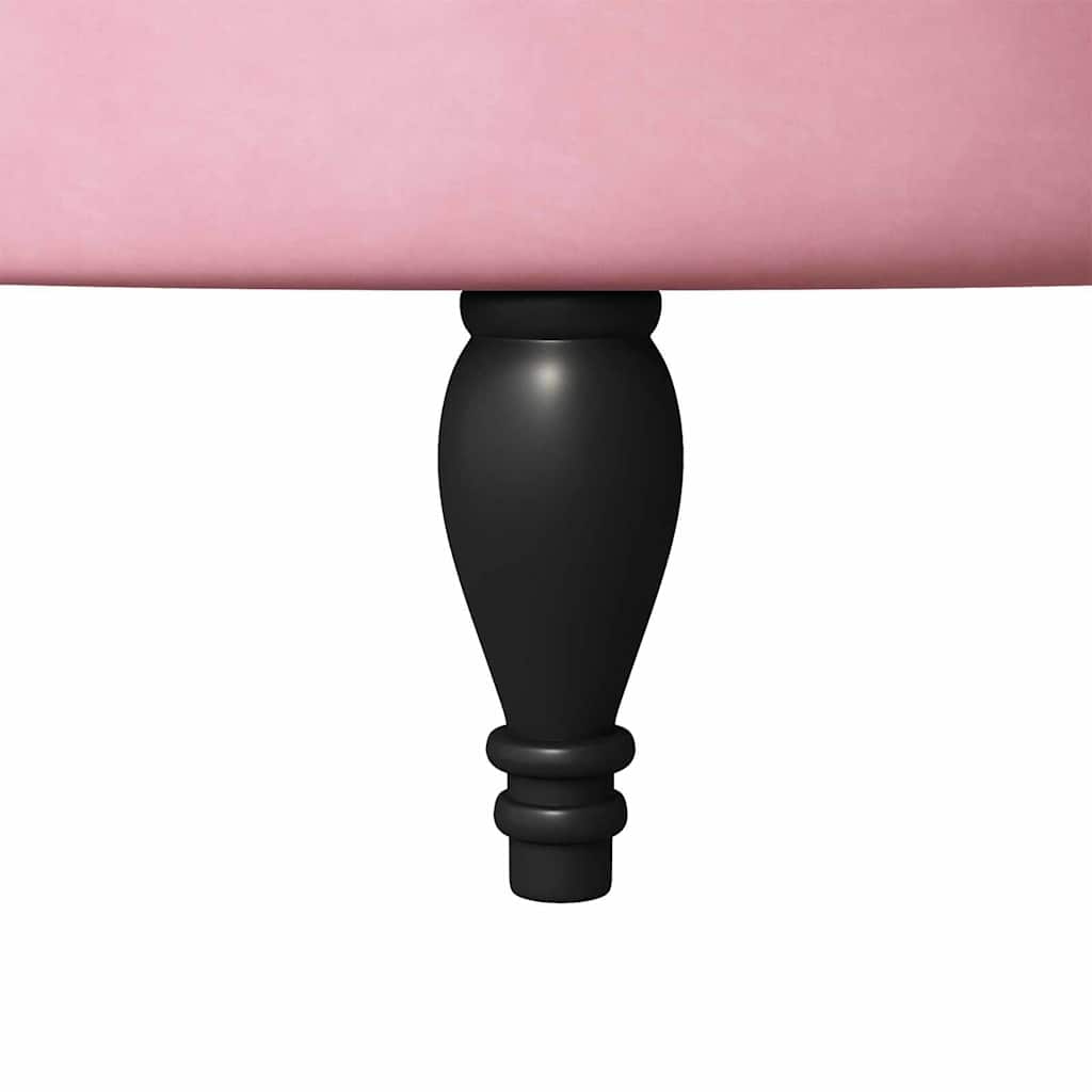 vidaXL ΚαρέκλαΥψηλήςΠλάτης Ροζ 56,5 x 70 x 110 εκ Βελούδο