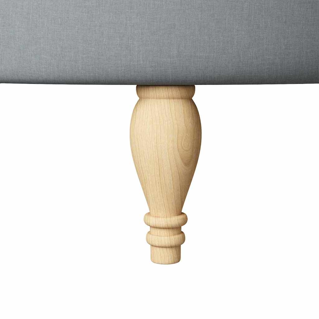 vidaXL Καναπέ με κουβέρτα Ανοιχτό γκρι 56,5 x 70 x 110 εκ ύφασμα