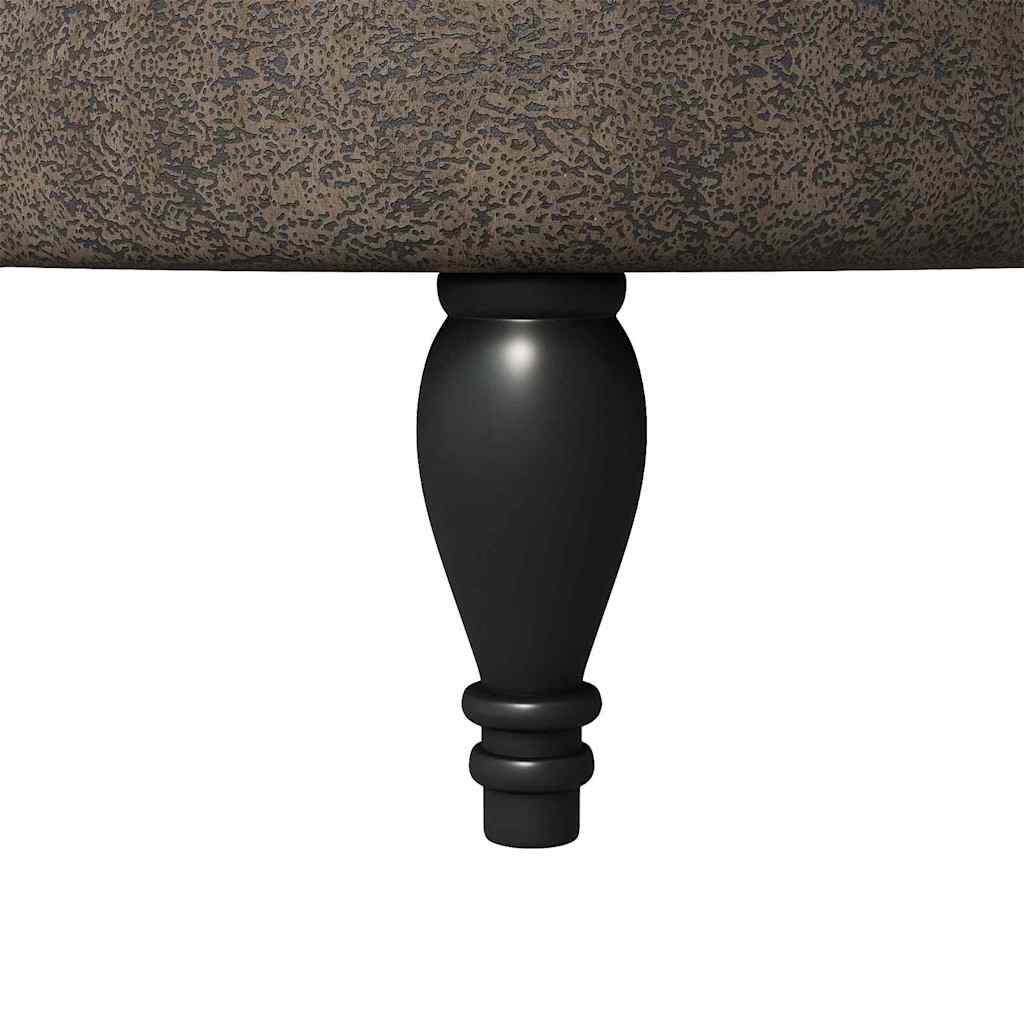 vidaXL Καναπέ με κουβέρτα Σκούρο Γκρι 56,5 x 70 x 110 εκ