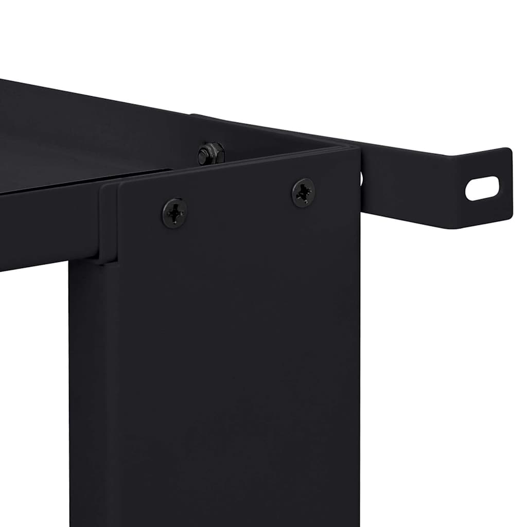 vidaXL Βάση Πλυντηρίου Ρούχων Μαύρο 64 x 55 x 32,5 εκ Ατσάλι