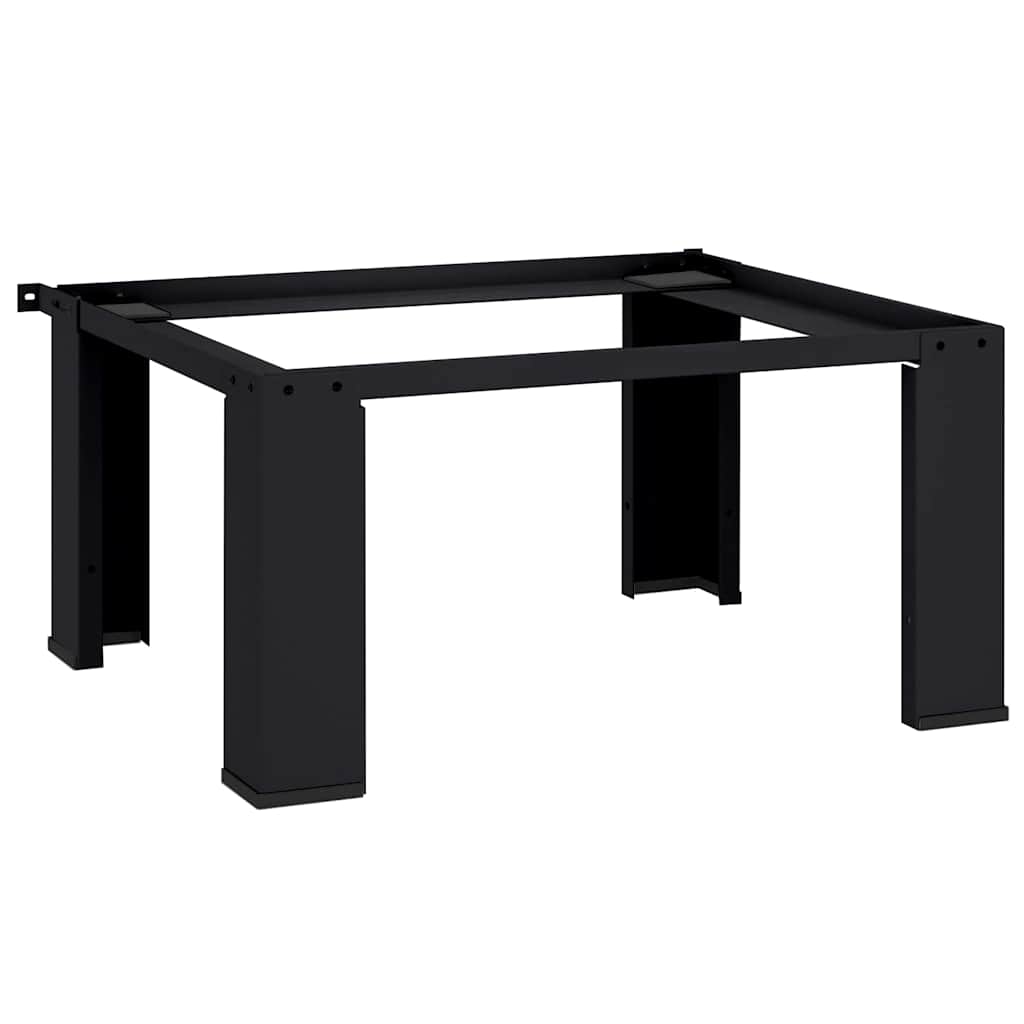 vidaXL Βάση Πλυντηρίου Ρούχων Μαύρο 64 x 55 x 32,5 εκ Ατσάλι