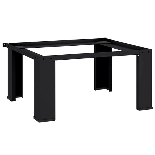 vidaXL Βάση Πλυντηρίου Ρούχων Μαύρο 64 x 55 x 32,5 εκ Ατσάλι