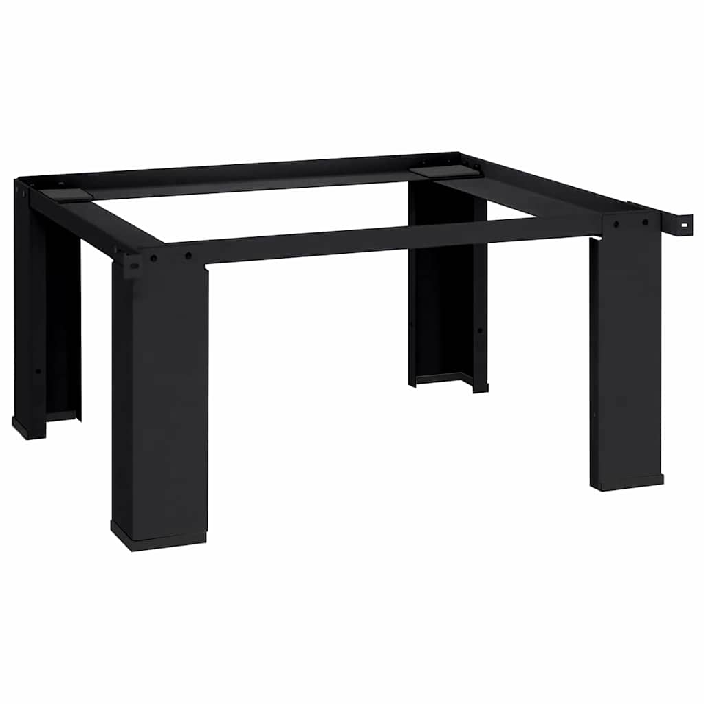 vidaXL Βάση Πλυντηρίου Ρούχων Μαύρο 64 x 55 x 32,5 εκ Ατσάλι