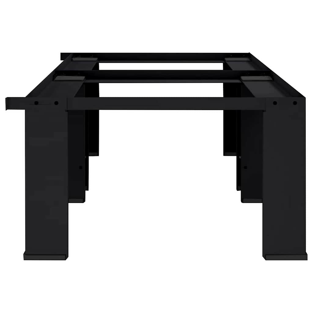 vidaXL Βάση Πλυντηρίου Ρούχων 2 τεμ. Μαύρο 127 x 54,5 x 32,5 εκ Ατσάλι