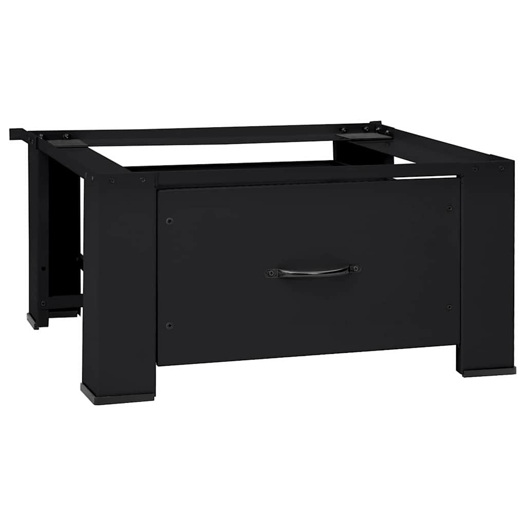 vidaXL Βάση Πλυντηρίου Ρούχων Μαύρο 64 x 55 x 32,5 εκ Ατσάλι