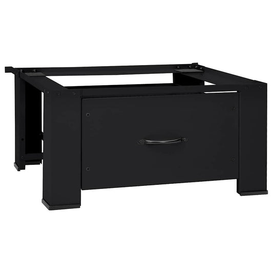 vidaXL Βάση Πλυντηρίου Ρούχων Μαύρο 64 x 55 x 32,5 εκ Ατσάλι