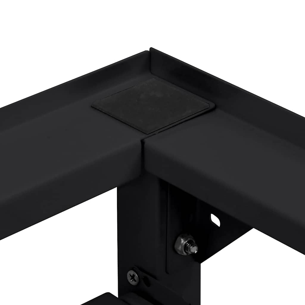 vidaXL Βάση Πλυντηρίου Ρούχων Μαύρο 60 x 56 x 52 εκ Ατσάλι