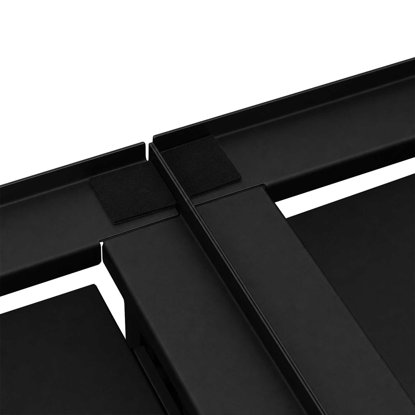 vidaXL Βάση Πλυντηρίου Ρούχων 2 τεμ. Μαύρο 120 x 56 x 52 εκ Ατσάλι