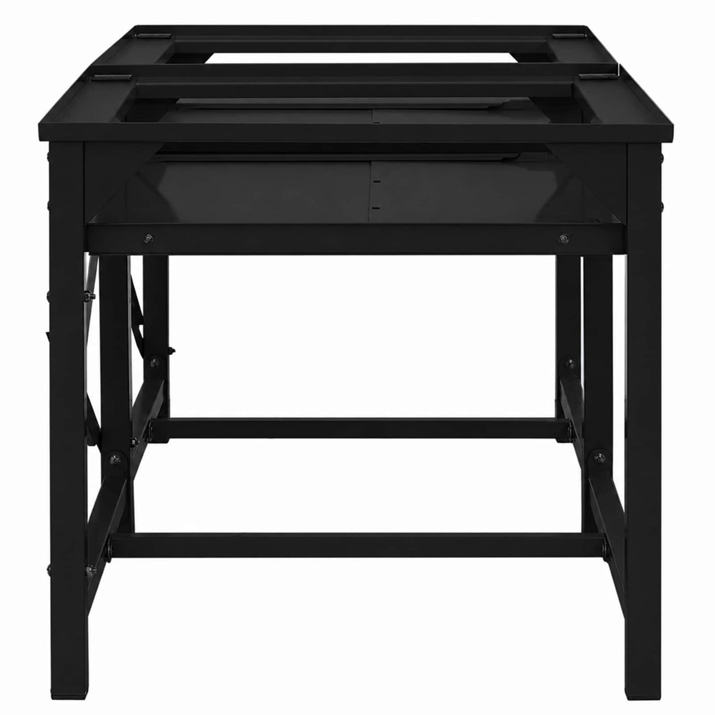 vidaXL Βάση Πλυντηρίου Ρούχων 2 τεμ. Μαύρο 120 x 56 x 52 εκ Ατσάλι