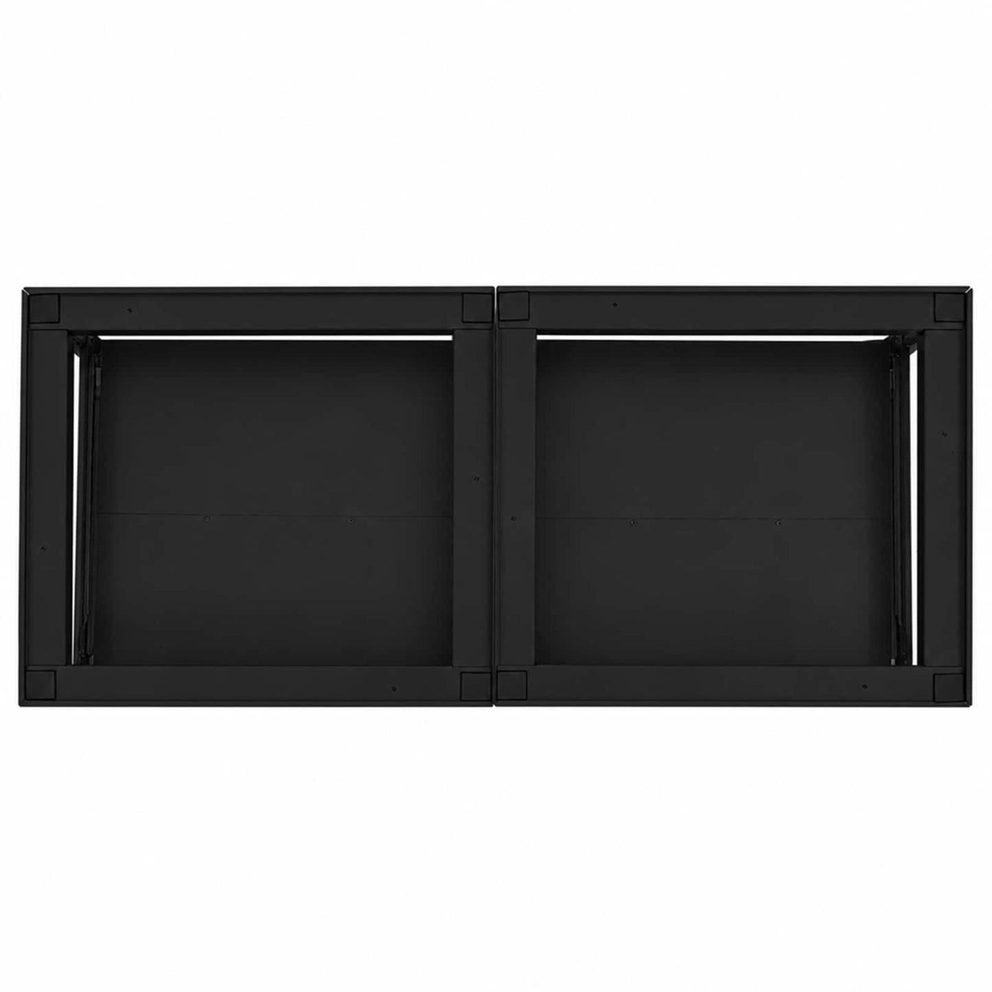 vidaXL Βάση Πλυντηρίου Ρούχων 2 τεμ. Μαύρο 120 x 56 x 52 εκ Ατσάλι