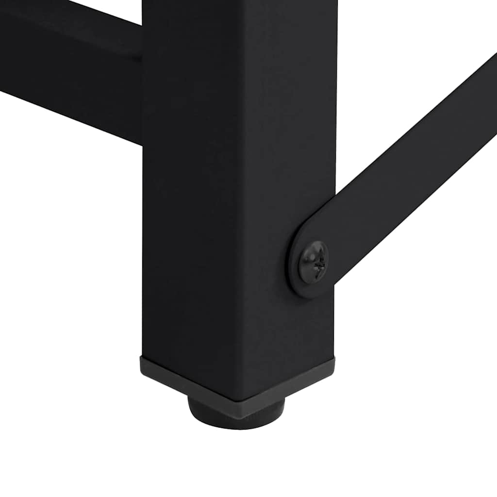 vidaXL Βάση Πλυντηρίου Ρούχων 2 τεμ. Μαύρο 124,5 x 61,5 x 32,5 εκ