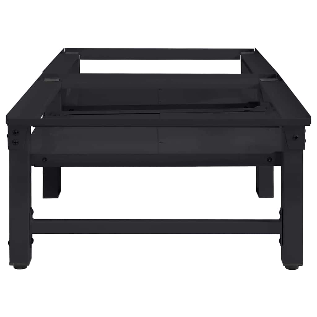 vidaXL Βάση Πλυντηρίου Ρούχων 2 τεμ. Μαύρο 124,5 x 61,5 x 32,5 εκ